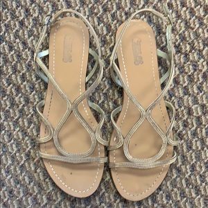 Gold sandals